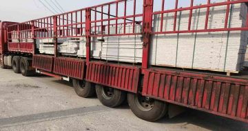 朝阳 白麻荔枝面外墙干挂，工厂装车日常