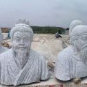 朝阳 白麻花岗岩石材人物立体雕刻