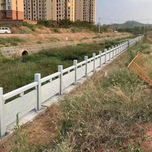 朝阳 白麻河道栏杆效果展示图