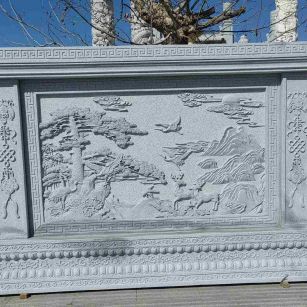 朝阳 芝麻白大型照壁，屏风，影壁