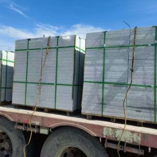 朝阳 芝麻白花岗岩地铺石装车日常