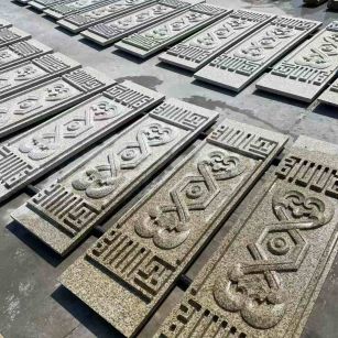 朝阳 黄金麻花岗岩外墙雕刻板