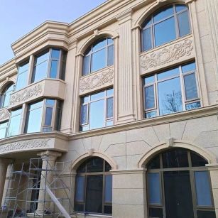 朝阳 黄金麻花岗岩别墅外墙干挂