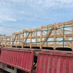 朝阳 芝麻白花岗岩地铺石出口专车-泰国游