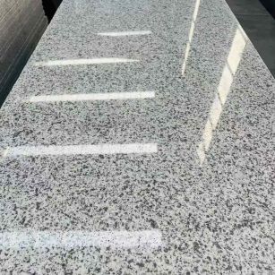 朝阳 白麻花岗岩光面毛板