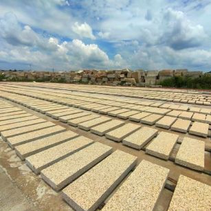 朝阳 黄金麻荔枝面花岗岩石材地铺石防护中