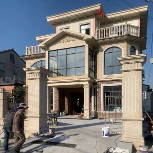 朝阳 黄金麻花岗岩荔枝面别墅外墙干挂私家专属