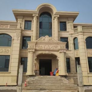 朝阳 黄金麻花岗岩别墅外墙干挂