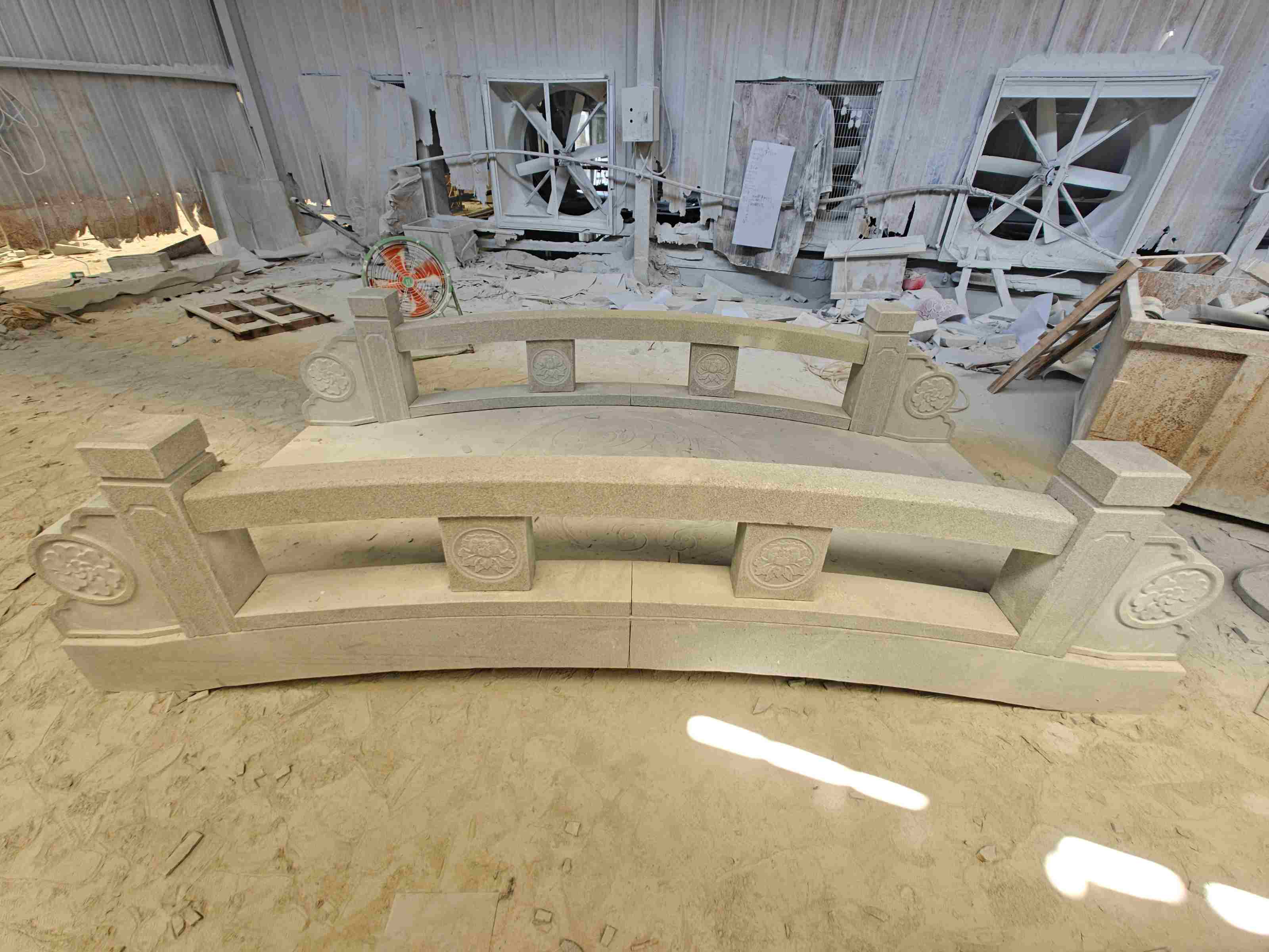 朝阳 芝麻灰花岗岩异形加工-拱桥，石桥