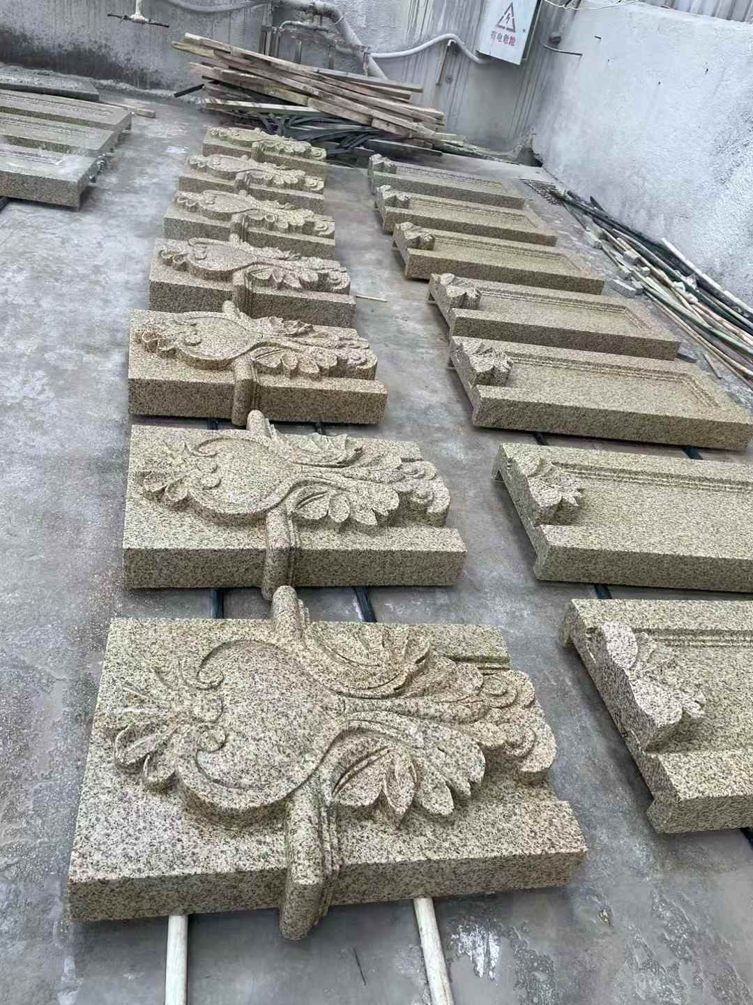 朝阳 黄金麻花岗岩别墅外墙雕刻板