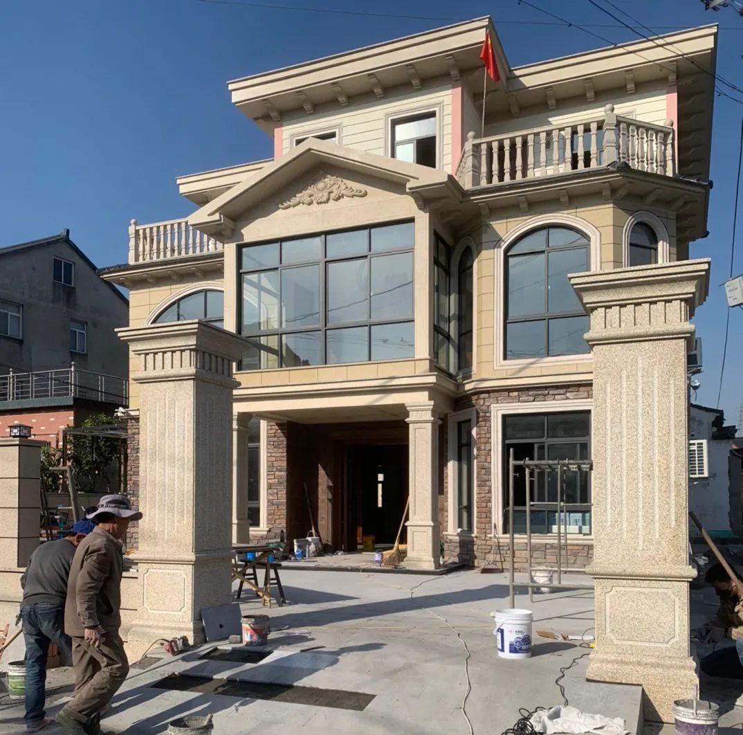 朝阳 黄金麻花岗岩荔枝面别墅外墙干挂私家专属