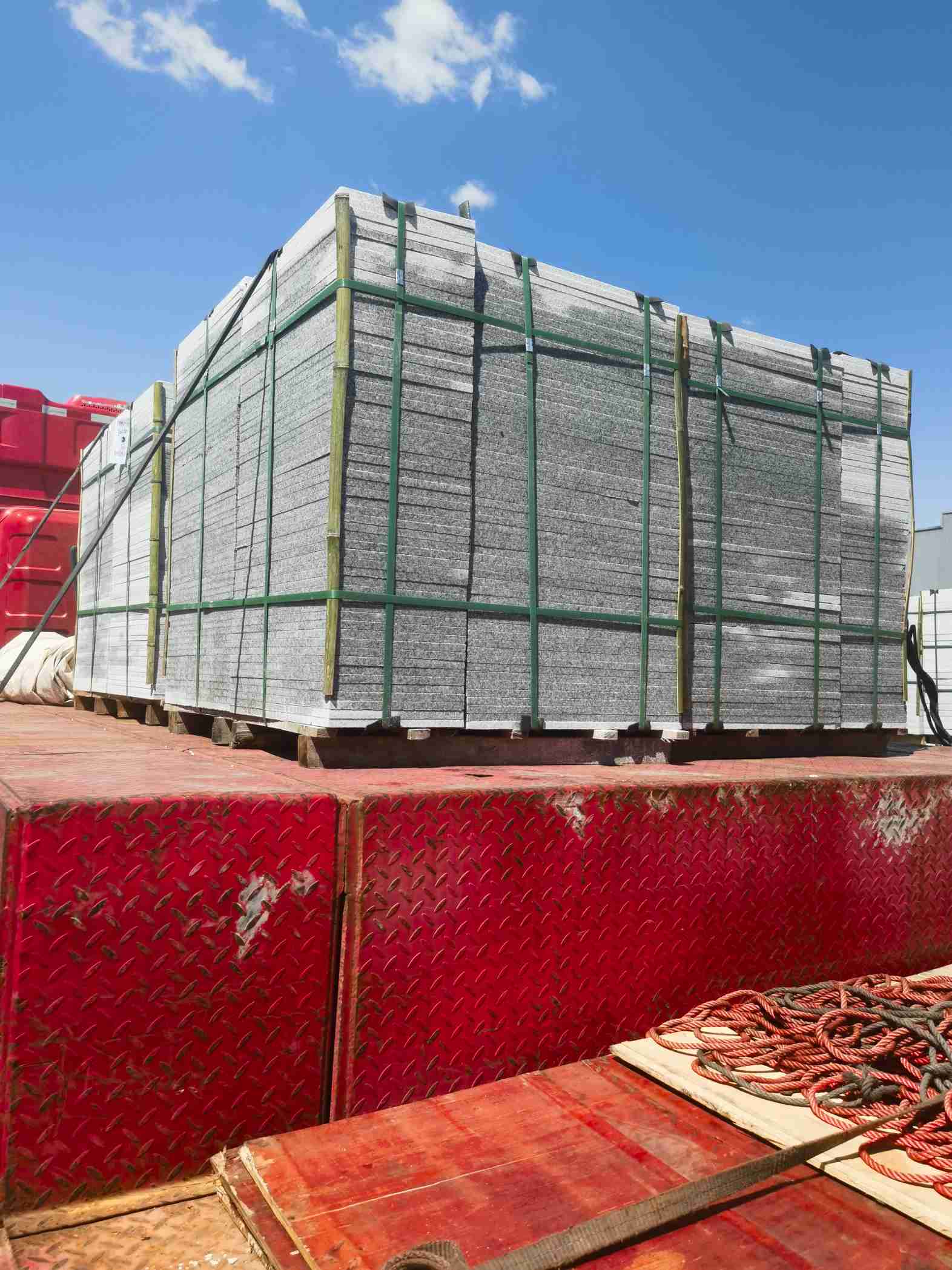 朝阳 芝麻白火烧规格板地铺石300*600/600*600